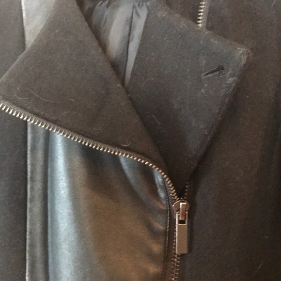 gorgeous faux leather/wool lined short jacket - Picture 2 of 3